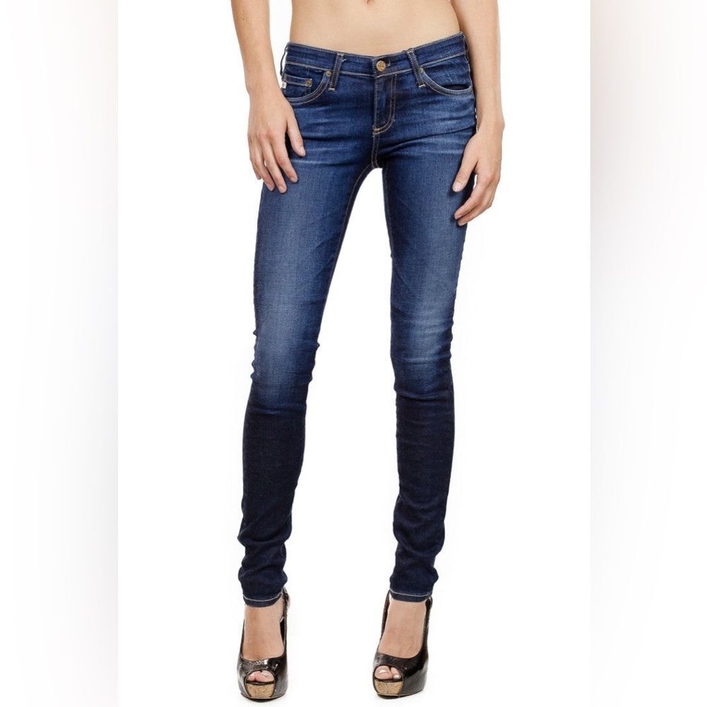 AG Adriano Goldschmied The Legging Ankle Super Skinny Dark Wash Stretch Jeans 28